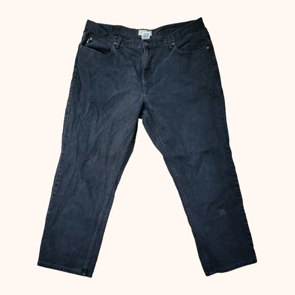 L.L. Bean Denim - L.L. Bean plus size black high waisted jeans